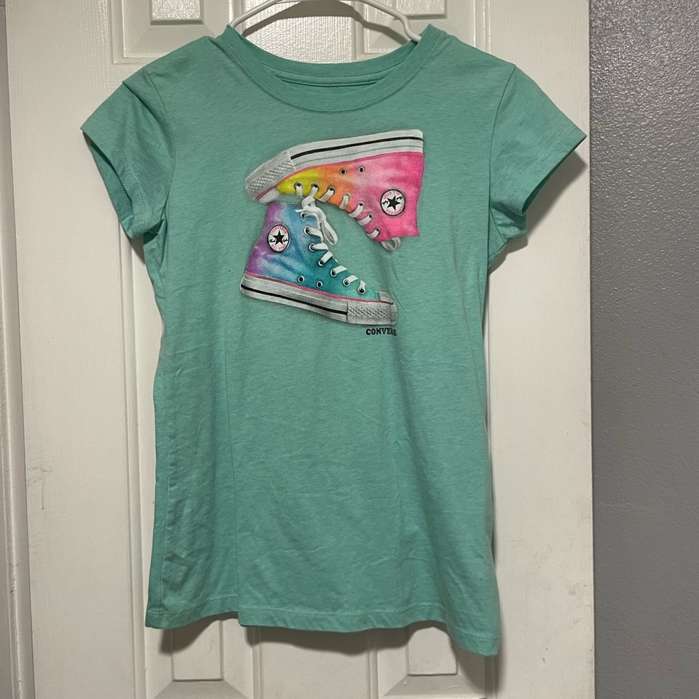 Converse teal shirt